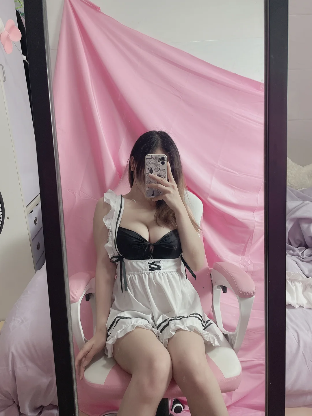 末夜787 - 女仆自拍 [24P,3V-233MB] tg@simisebaisi 【丝足阁】011.webp
